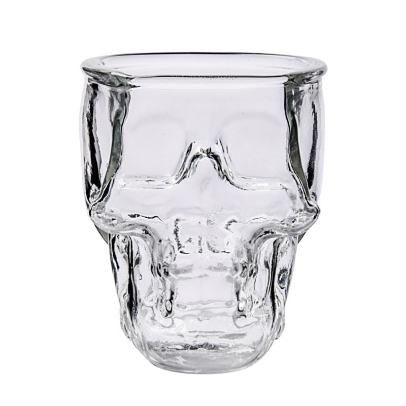 3D Transparent Skull Kristallbecher