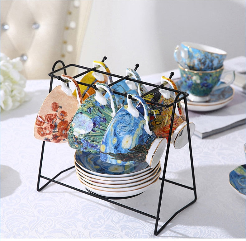 Kaffeebecher-Set Van Gogh (6 Modelle)