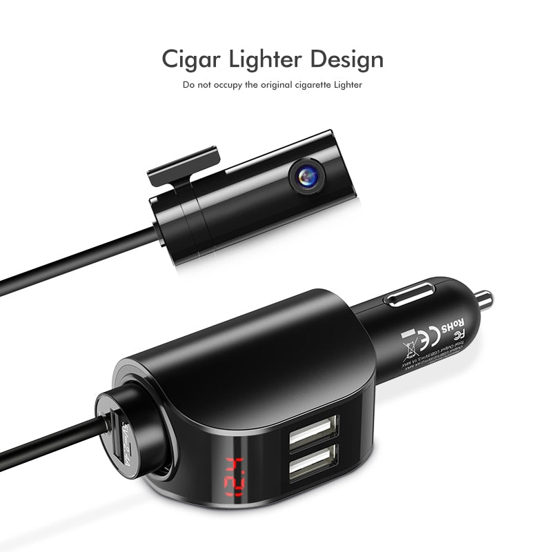 Dual-USB-Auto-Digital-Ladegerät