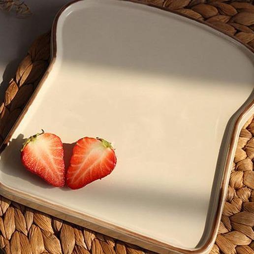 Keramische Toast Frühstücksplatte