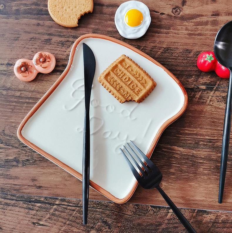 Keramische Toast Frühstücksplatte