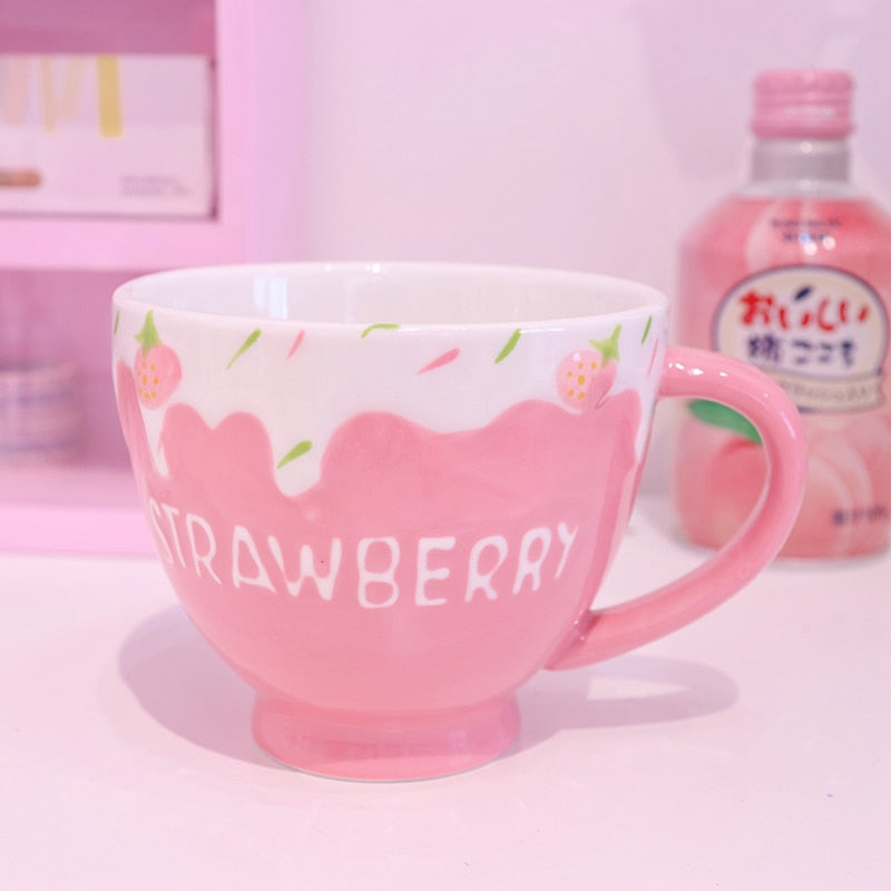 Erdbeer-Milchbecher
