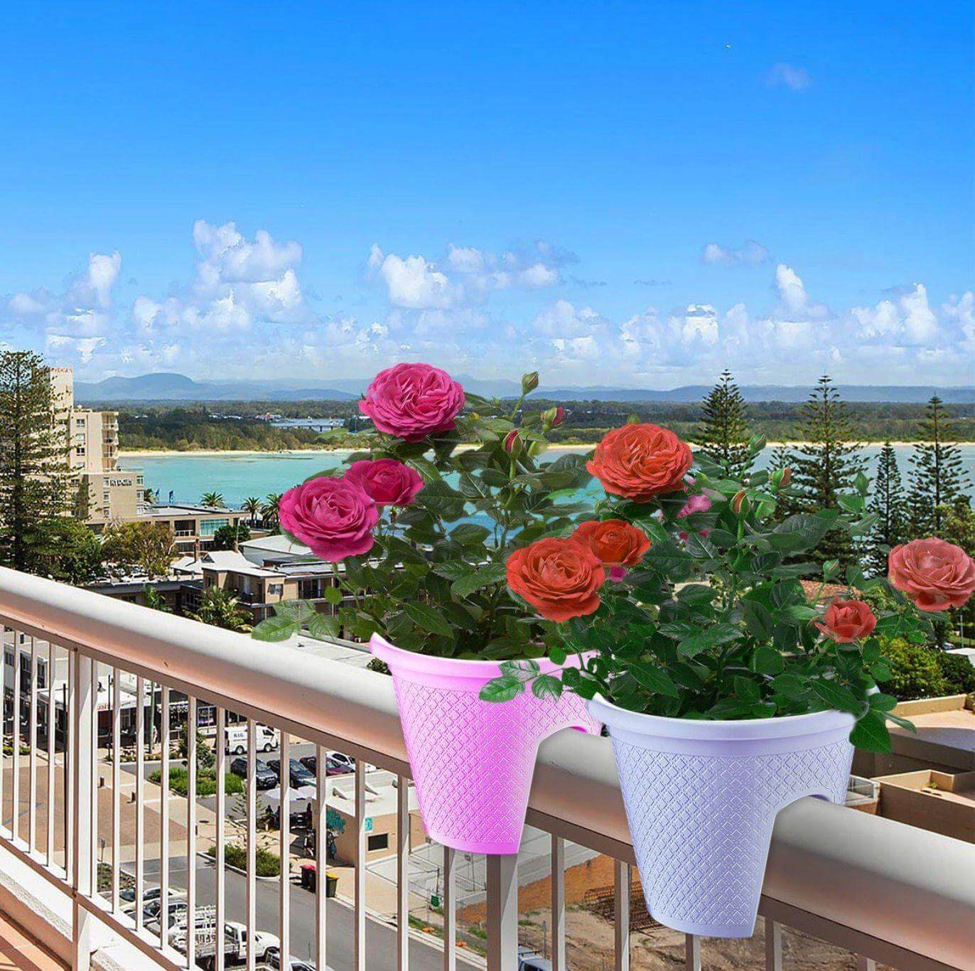 4PCS Balkon Pflanze