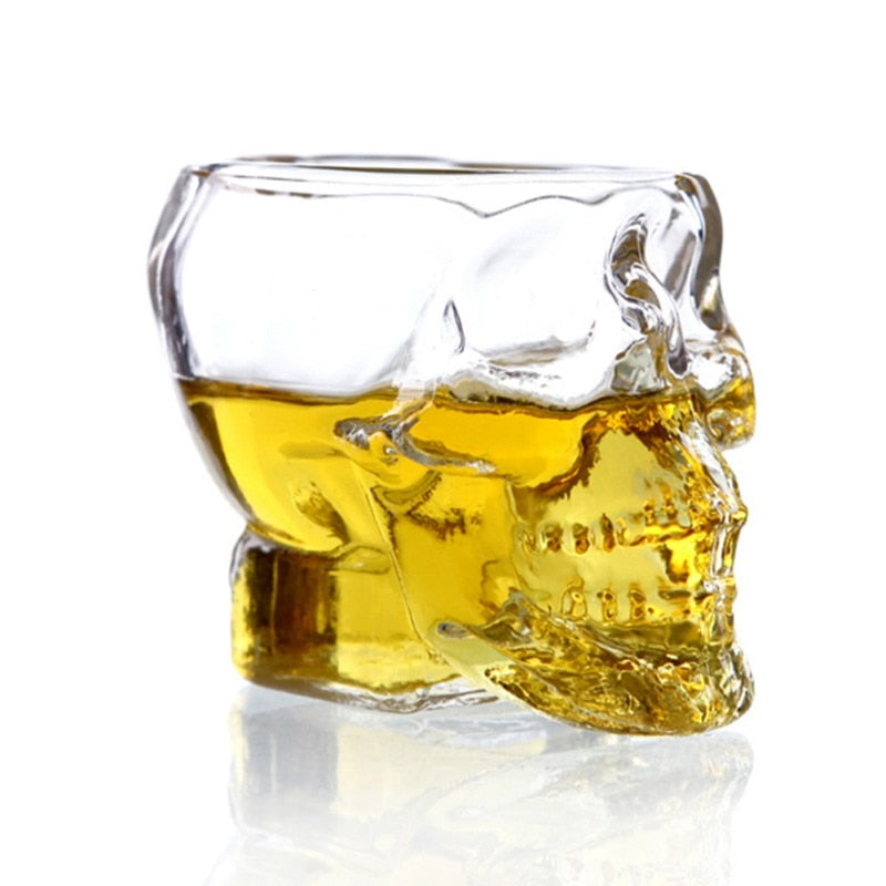 3D Transparent Skull Kristallbecher