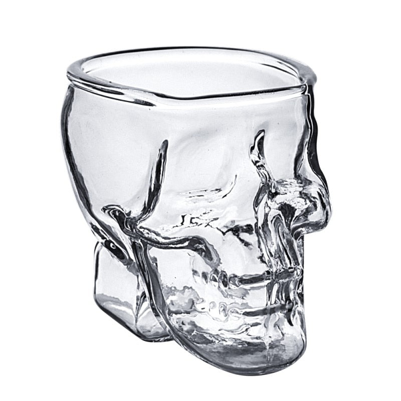 3D Transparent Skull Kristallbecher