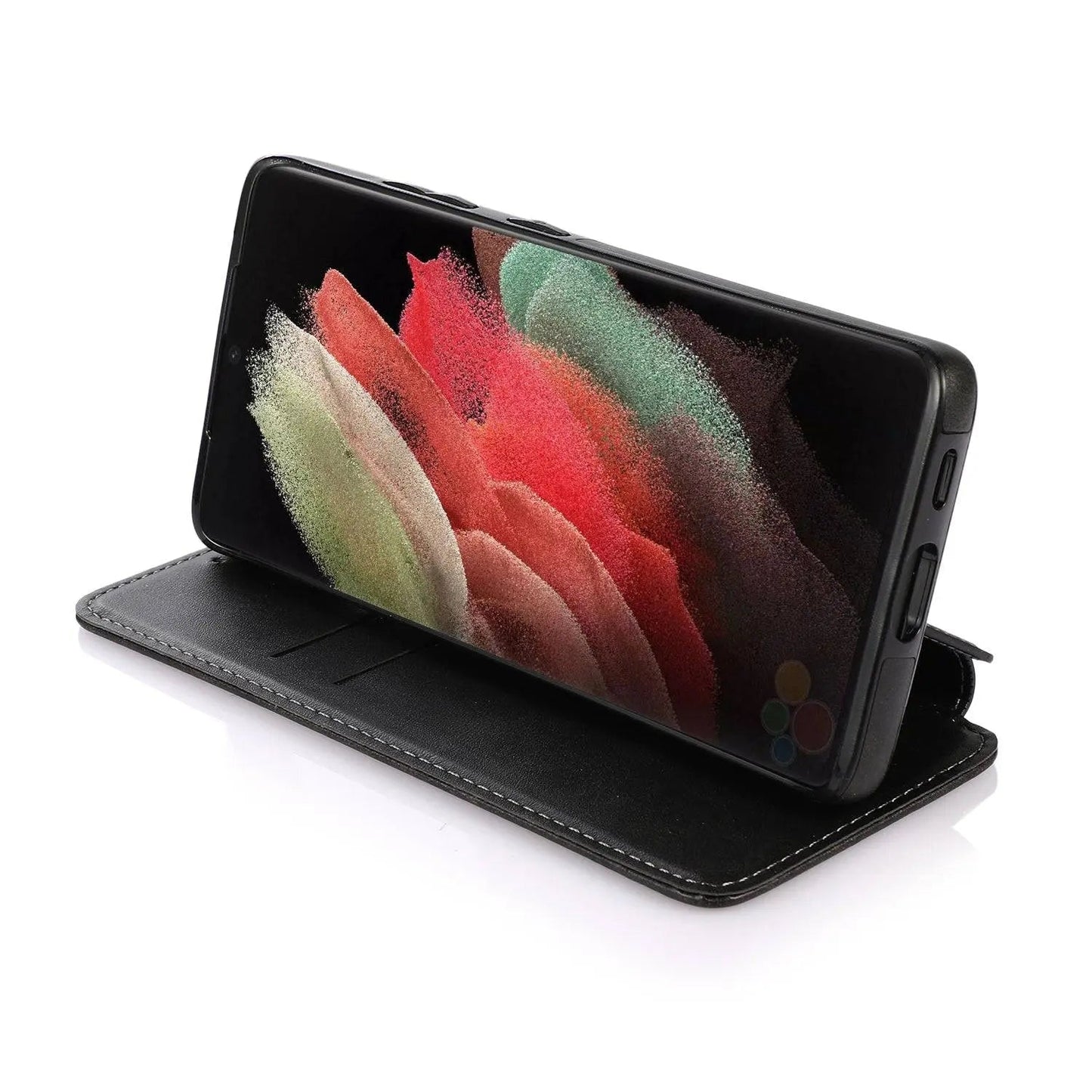 Premium Leder Flip Fall Für Samsung Galaxy S21 S20 Ultra Plus Hinweis Hinweis 20 Ultra