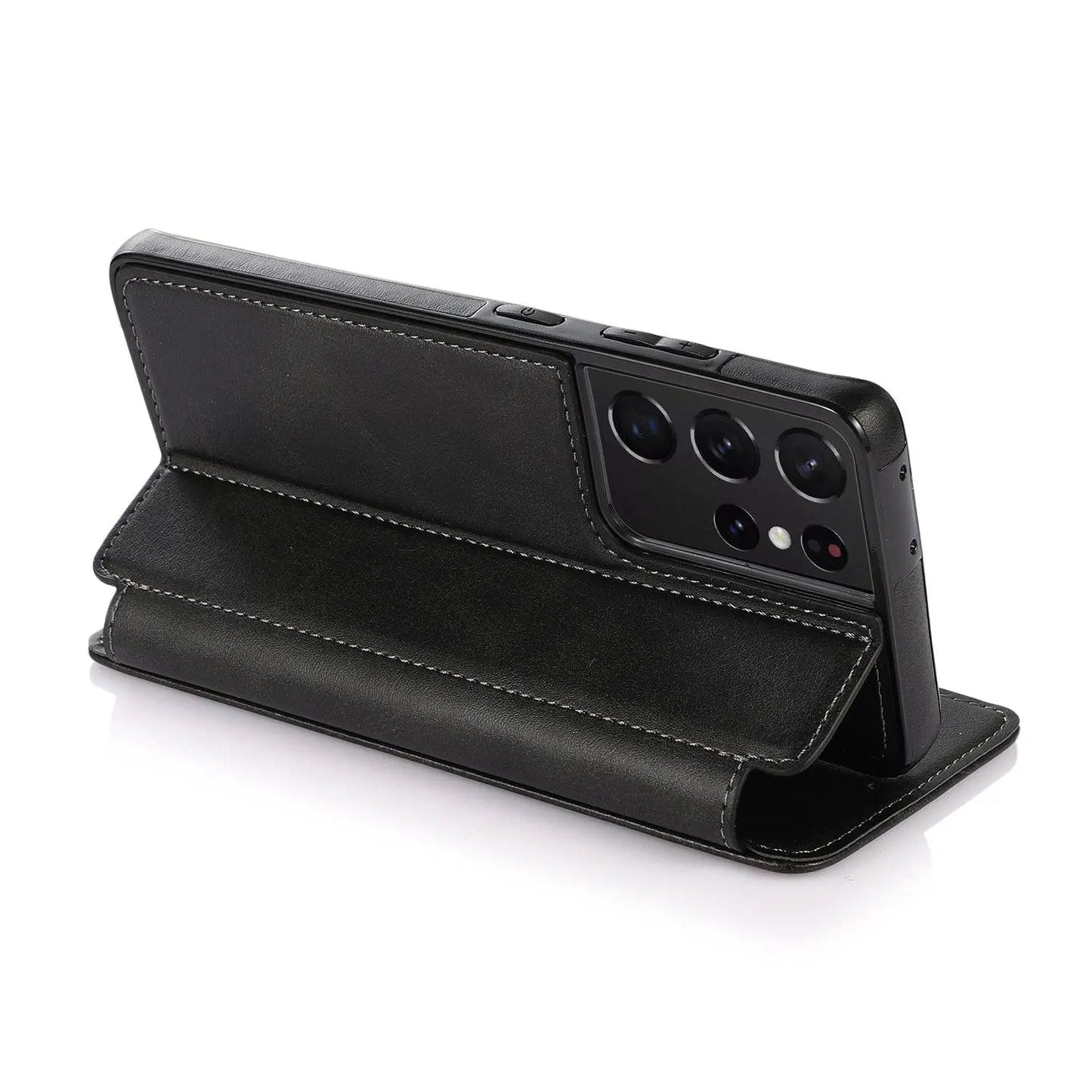 Premium Leder Flip Fall Für Samsung Galaxy S21 S20 Ultra Plus Hinweis Hinweis 20 Ultra