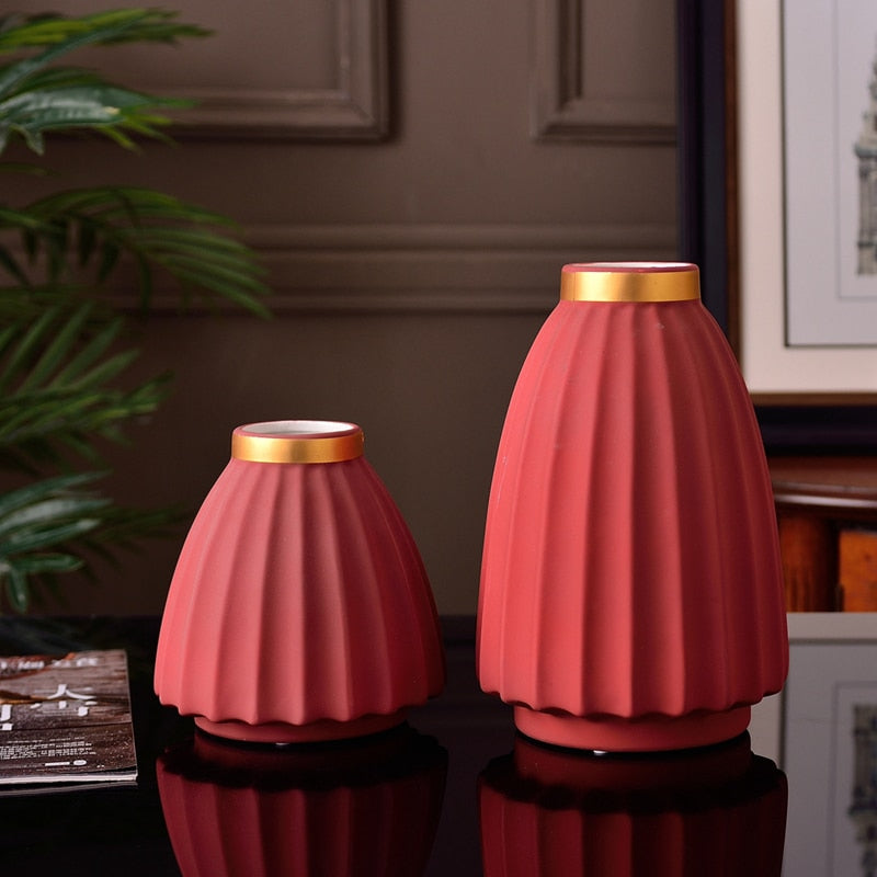 1 Stück Matte Porzellanvase