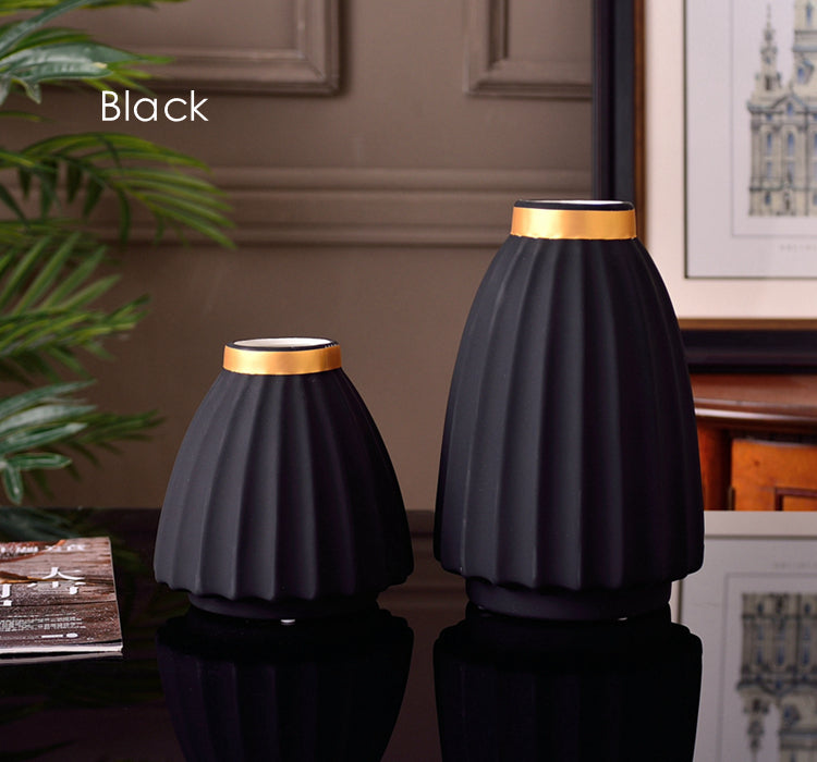 1 Stück Matte Porzellanvase