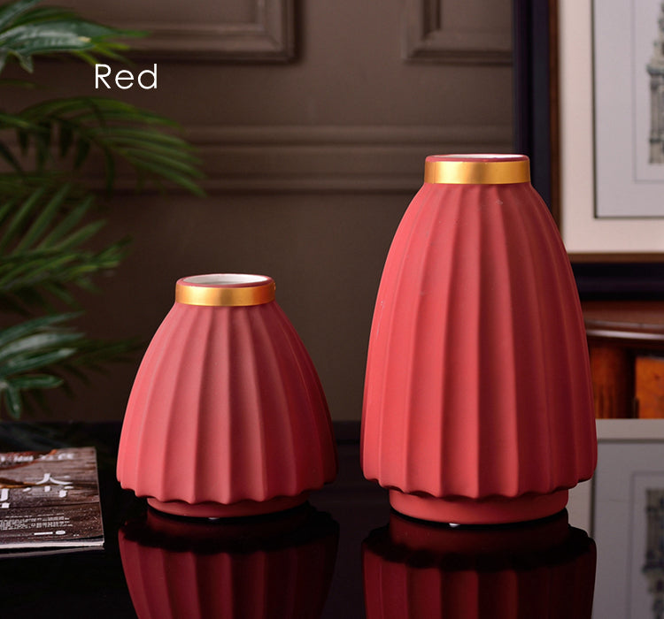 1 Stück Matte Porzellanvase