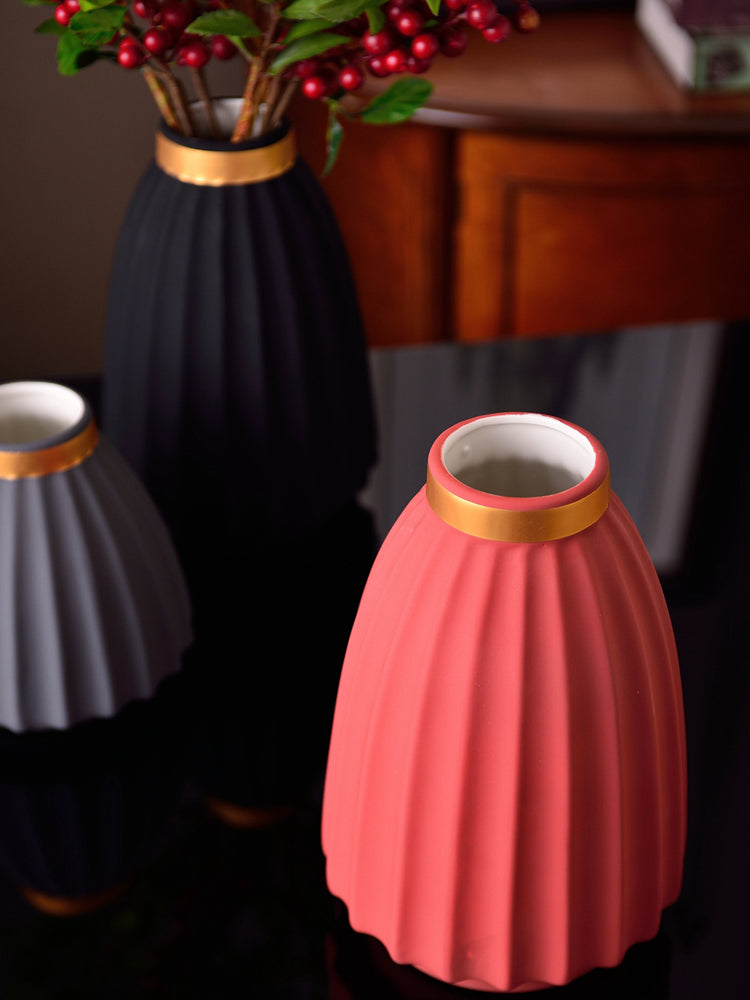 1 Stück Matte Porzellanvase