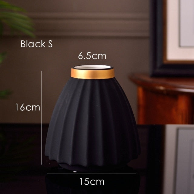 1 Stück Matte Porzellanvase