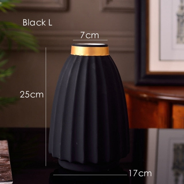 1 Stück Matte Porzellanvase