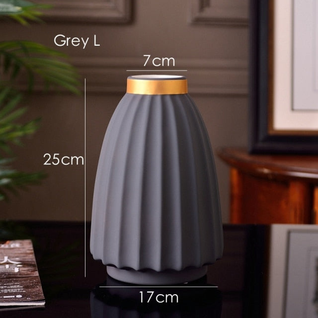 1 Stück Matte Porzellanvase