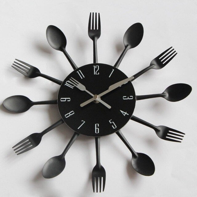 Besteck Wand Uhr Gustav (5 Farben)