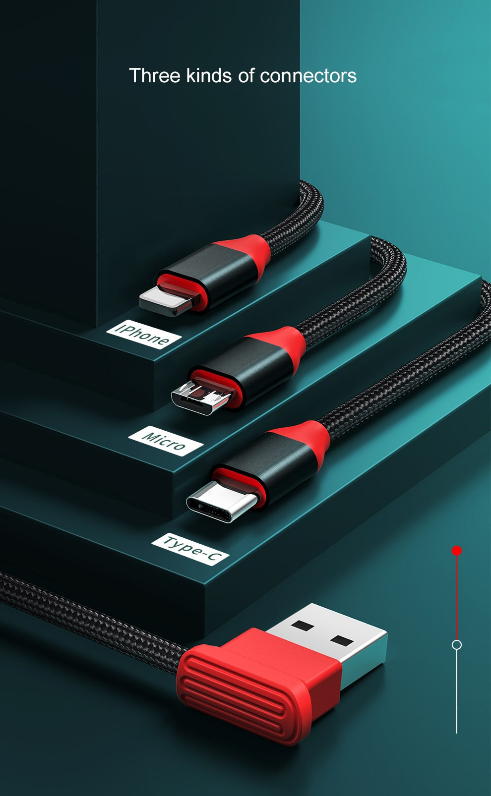 3in1 Magnetisches Schnelllade-Kabel-Set