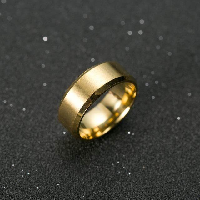 Schwarzer Titanring für Männer