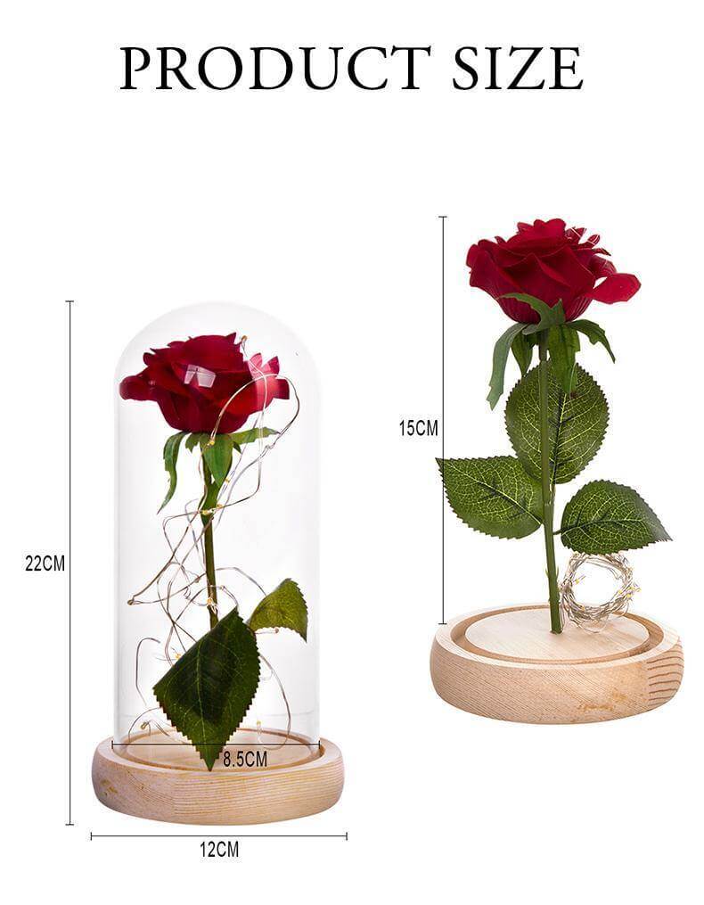 1Stück Beast Rote Rose Blumenvasen