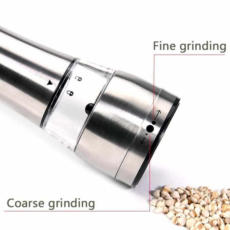 Premium Edelstahl Salz- und Pfeffermühle Set - Set von 2