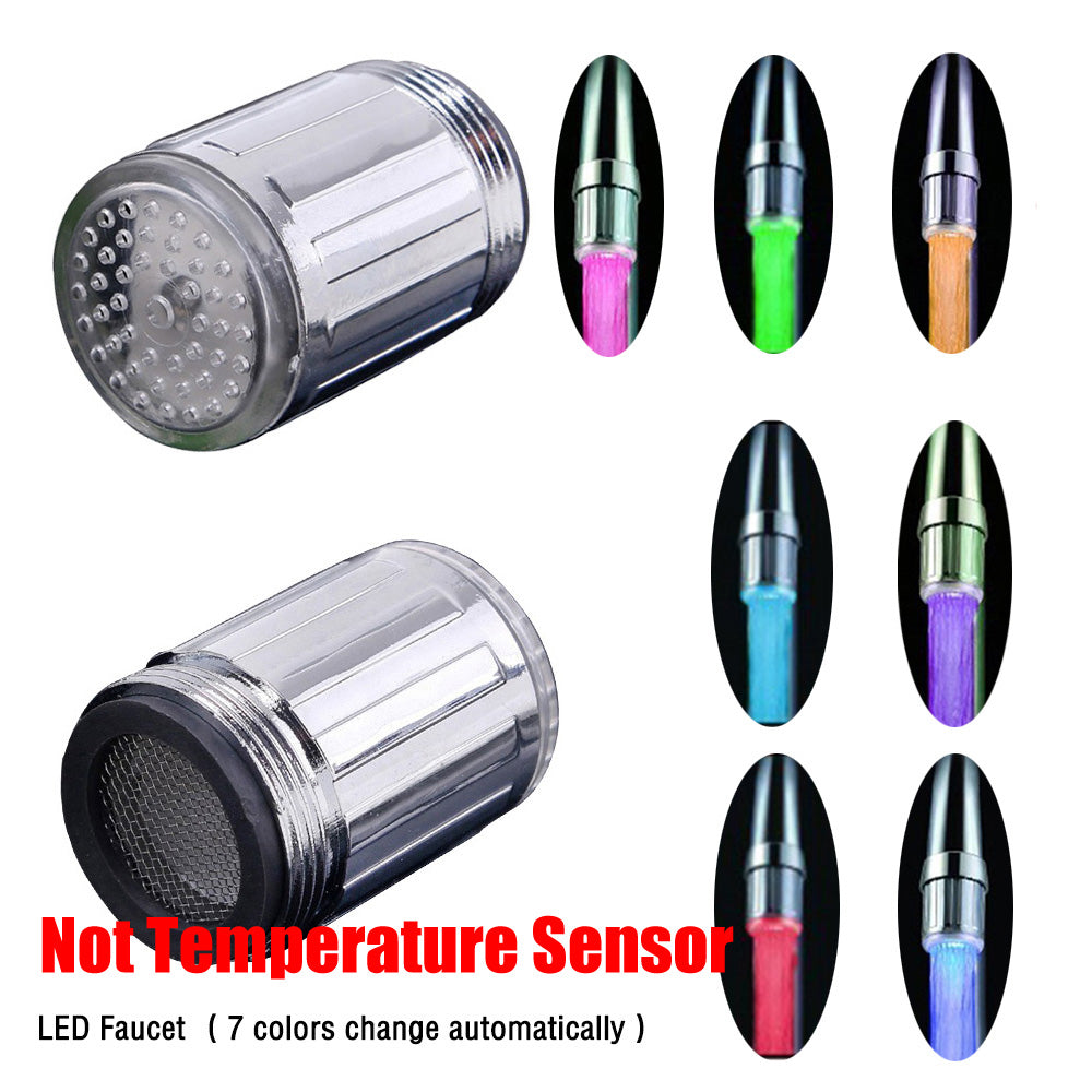 Farbenfroher Temperatursensor-Wasserhahn
