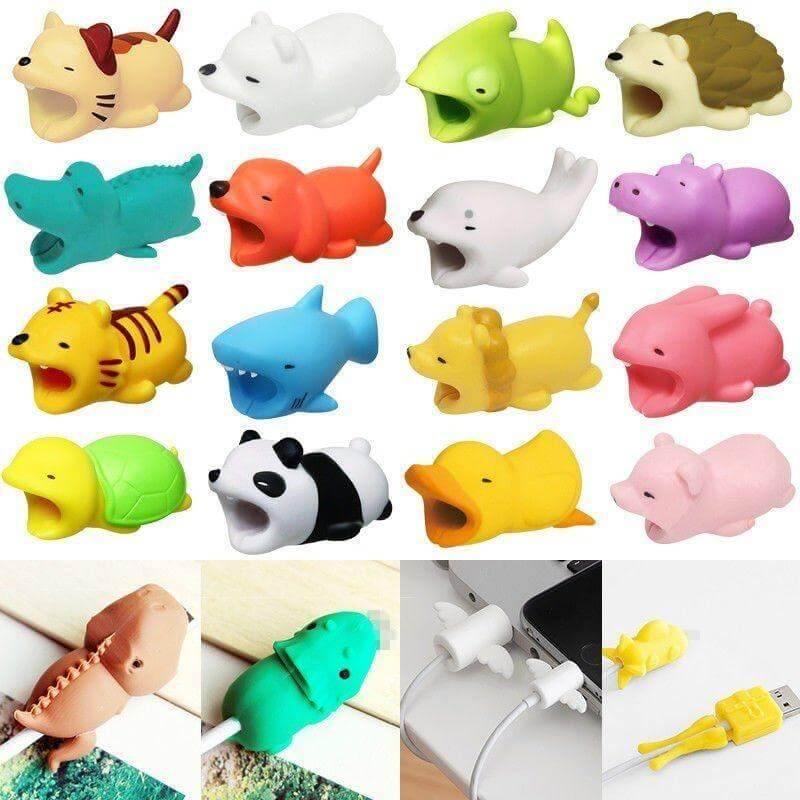 Cartoon Tiere USB Kabelschutz