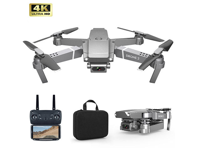 Neueste Graue E68 Drohne 2 mit 4K/1080P Weitwinkelkamera & WiFi