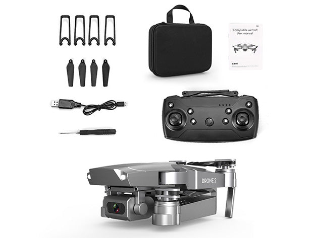 Neueste Graue E68 Drohne 2 mit 4K/1080P Weitwinkelkamera & WiFi