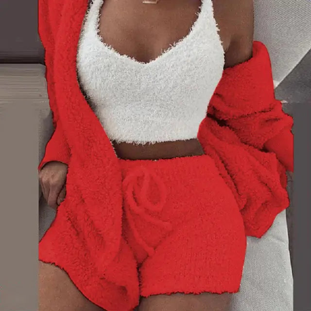 Flanellvelours-Pyjama-Set