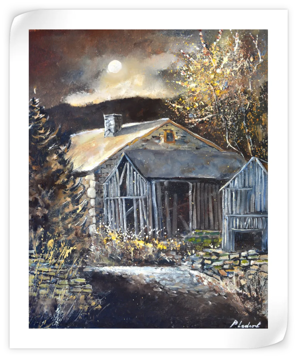 Sandsberg | Moonshine An Alten Scheunen I Wandkunst
