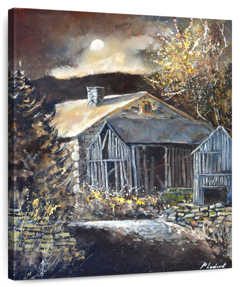 Sandsberg | Moonshine An Alten Scheunen I Wandkunst