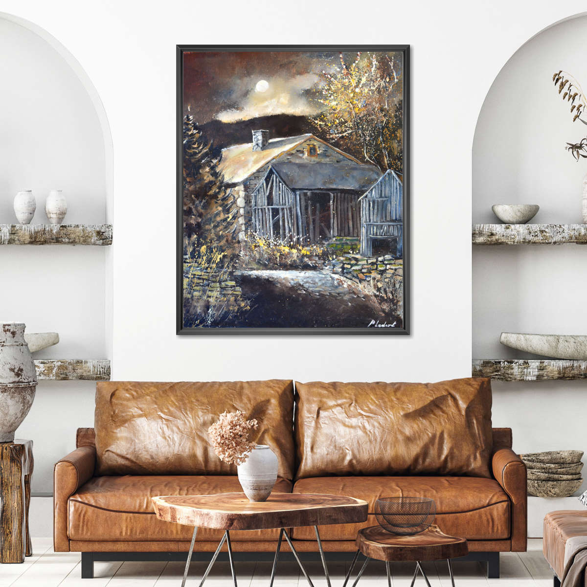 Sandsberg | Moonshine An Alten Scheunen I Wandkunst