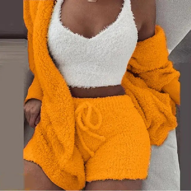 Flanellvelours-Pyjama-Set