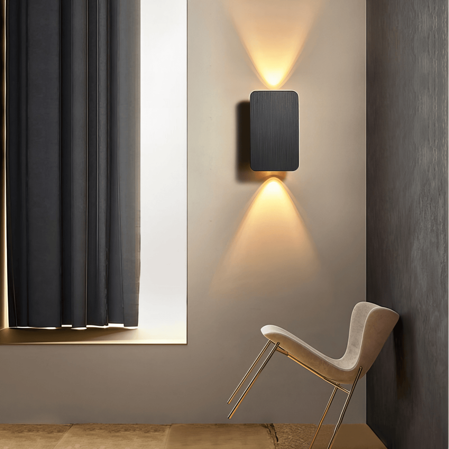 Sandsberg | Radiara – Minimalistische Holz-LED-Wandlampe mit einstellbarer Beleuchtung