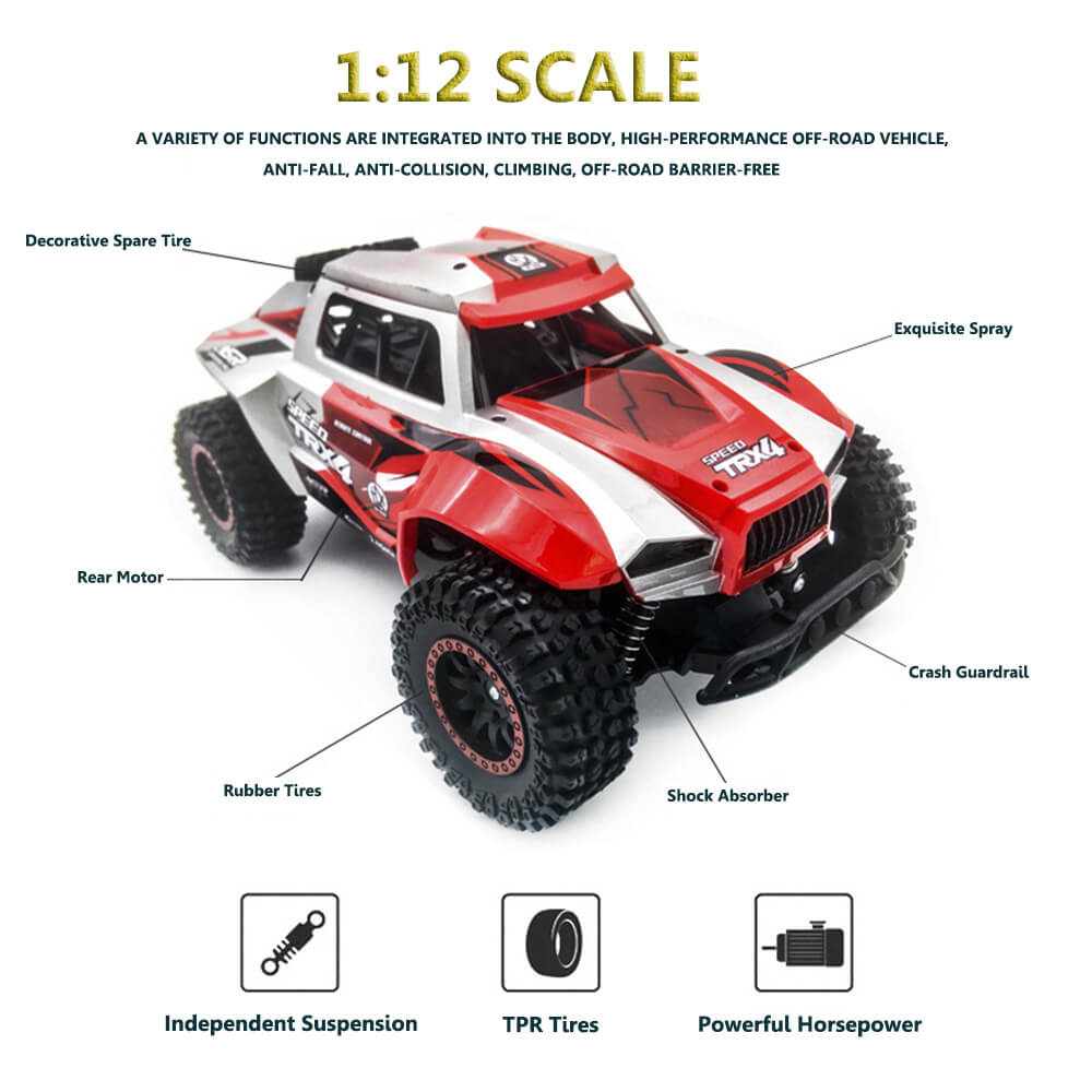 1:12 Ferngesteuertes Auto Hochgeschwindigkeits-RC-Offroad-Rennen