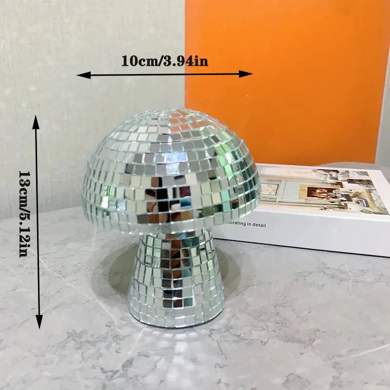 Retro-Stil Glas Disco Pilz Dekoration