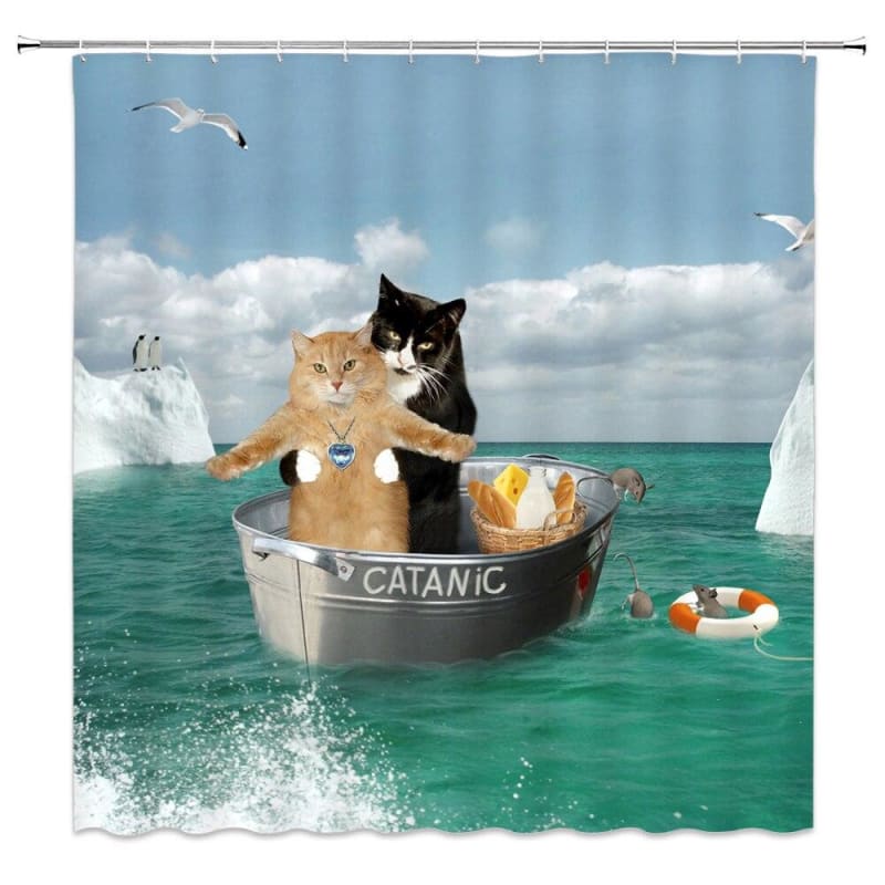 Duschvorhang Katze Titanic TITANICKAT™