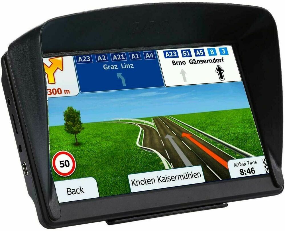 7 Zoll Auto & LKW GPS Navigationssystem 256MB+8GB Navigator