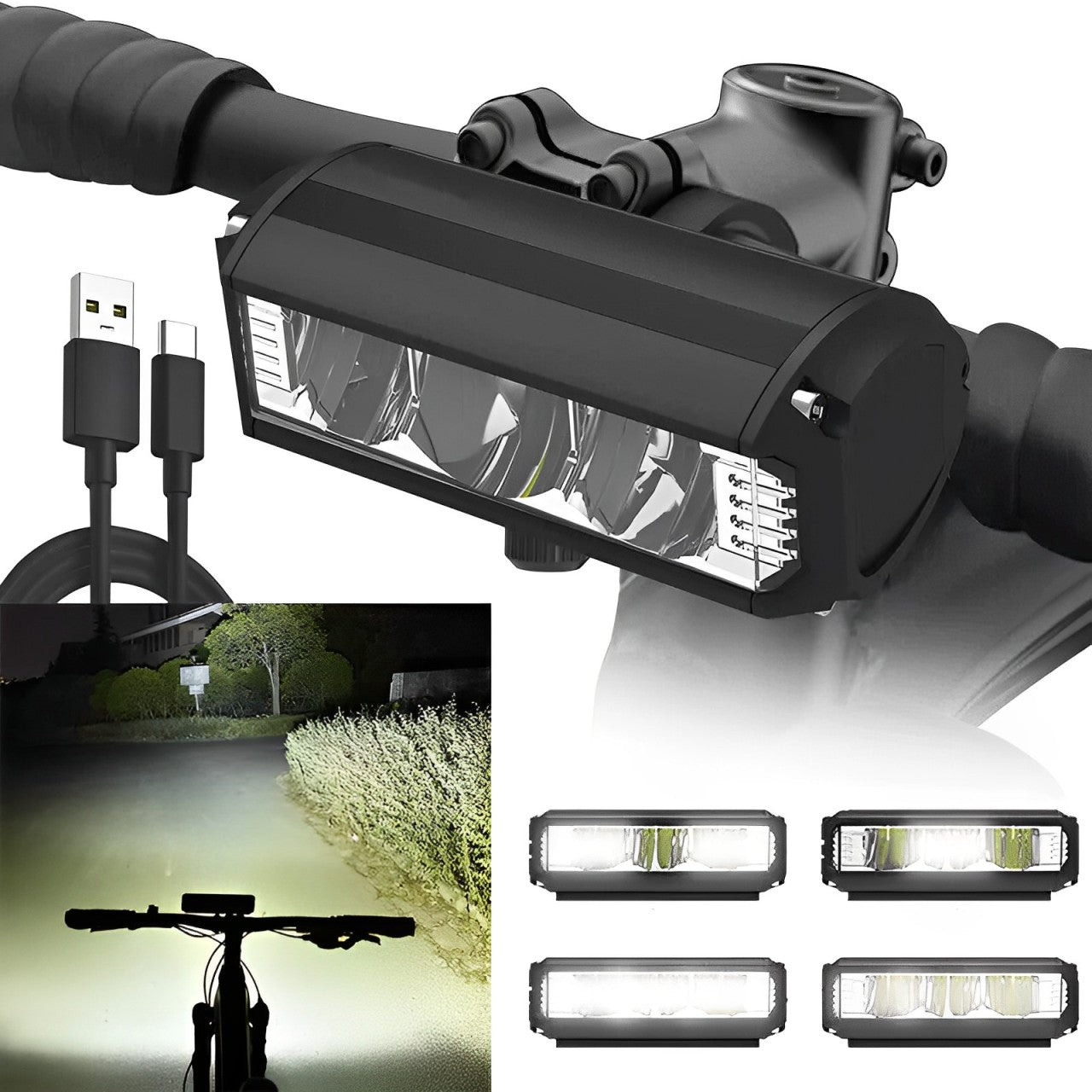 LichtFiets - Verstellbares LED Fahrradlicht für sicheres Radfahren