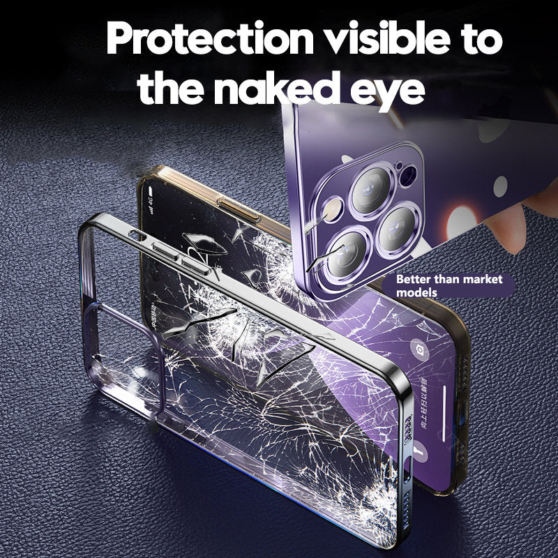 Luxus Stoßfeste Transparente Silikonhülle für Apple iPhone | Premium Beschichtung, Wasserabweisend & Kratzfestes Transparentes Glitter Design