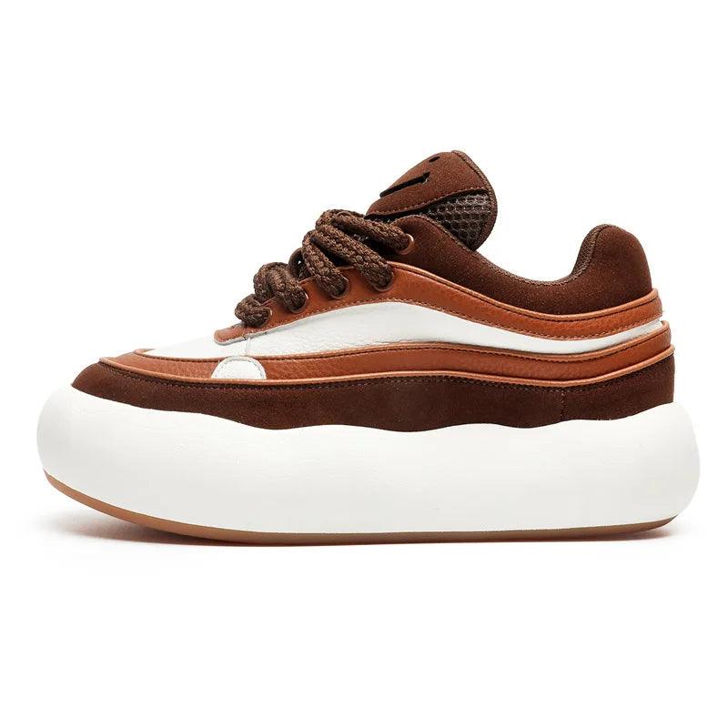 Damen- und Herren-Freizeitschuhe - Platform Skateboard Sneaker