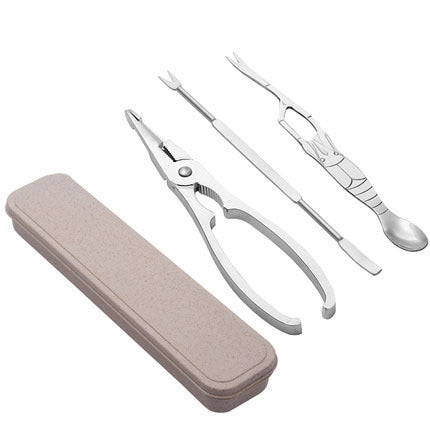 Meeresfrüchte-Werkzeugsets Krabbenknacker Picklöffel Set Hummerclip-Pick-Set