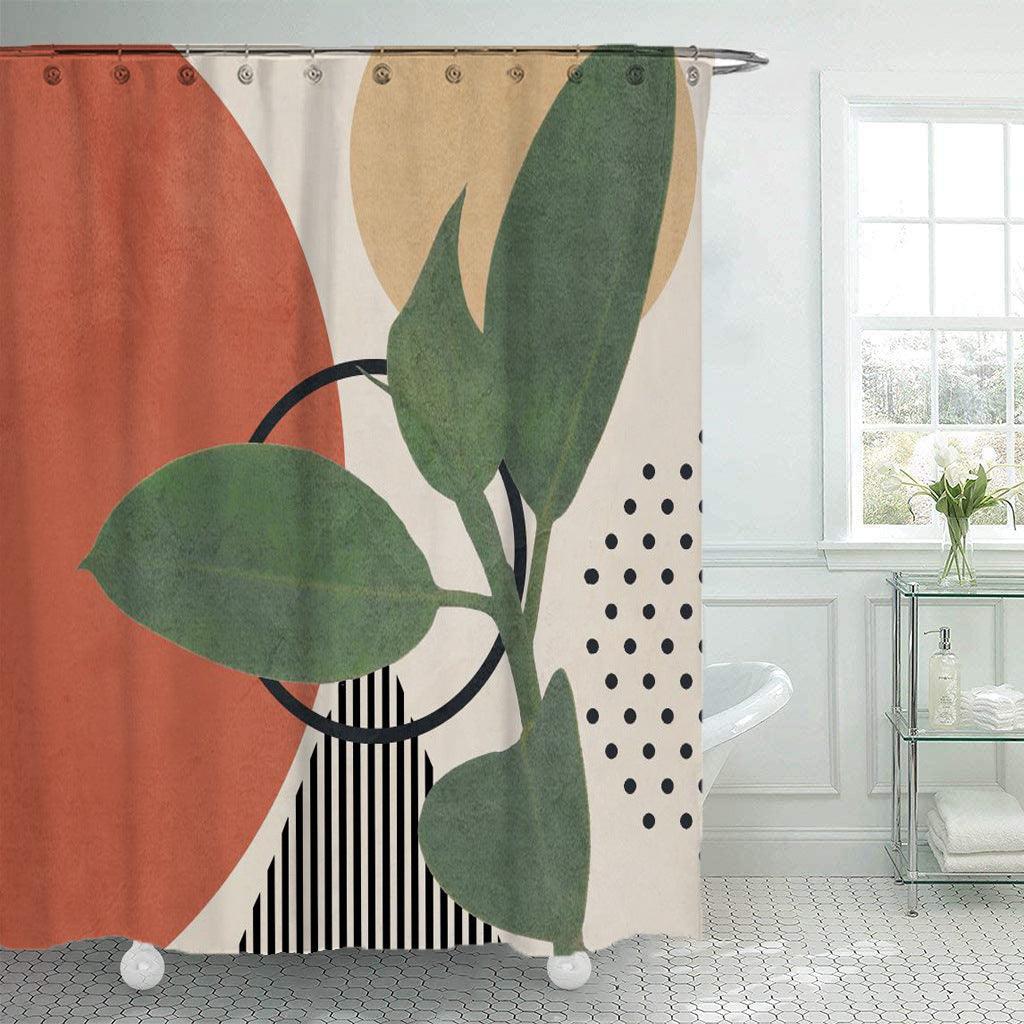nordische abstrakte geometrische Duschvorhang wasserdicht Polyester Badezimmer