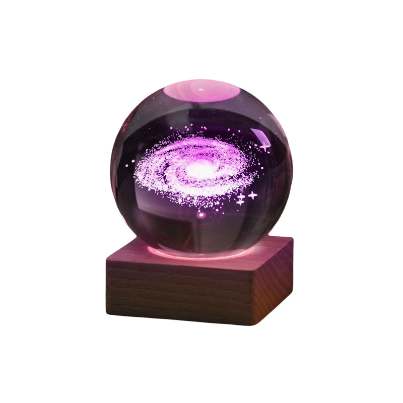 Kristallkugel | Magische 3D-Nachtlampe als Heimdekoration