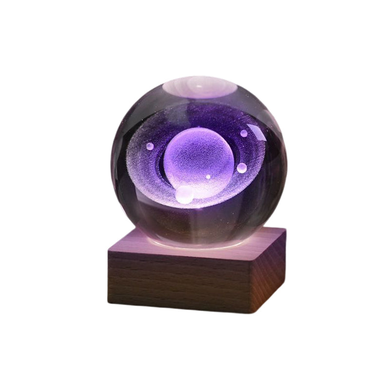 Kristallkugel | Magische 3D-Nachtlampe als Heimdekoration