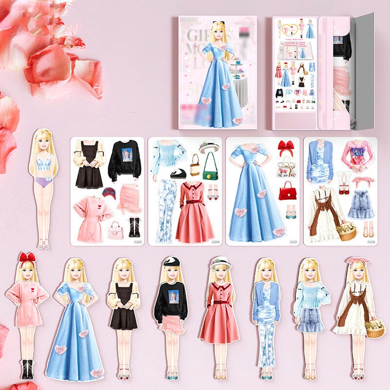 2024 Neues Magnetisches Prinzessinnen-Kleidungs-Papierpuppe