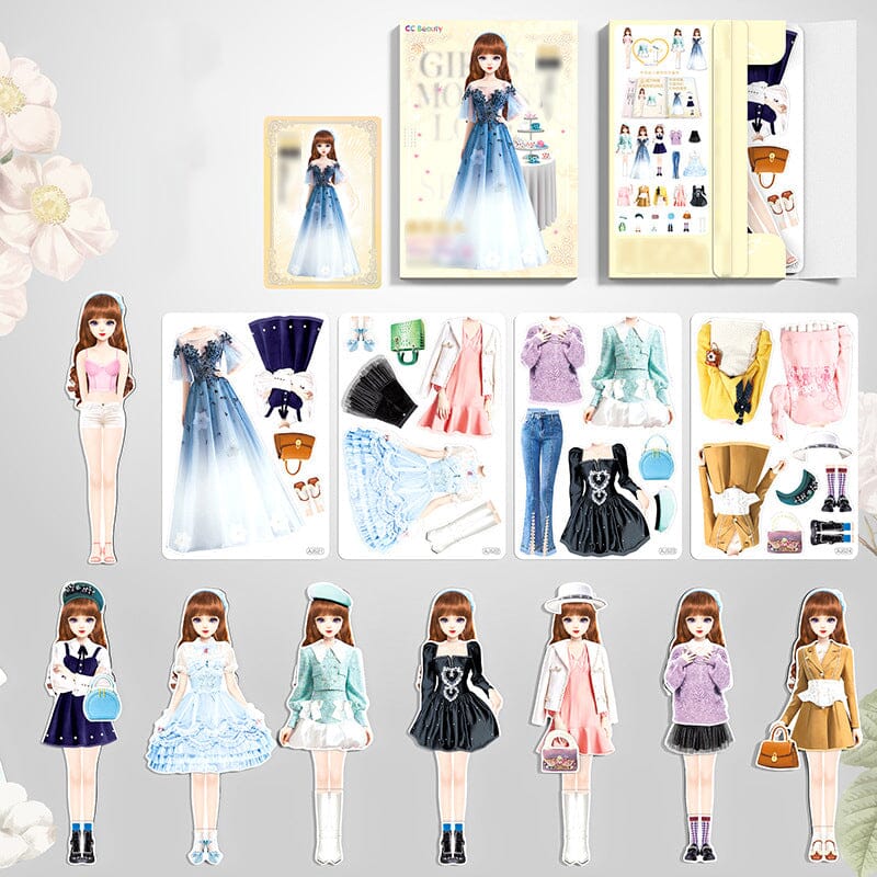 2024 Neues Magnetisches Prinzessinnen-Kleidungs-Papierpuppe