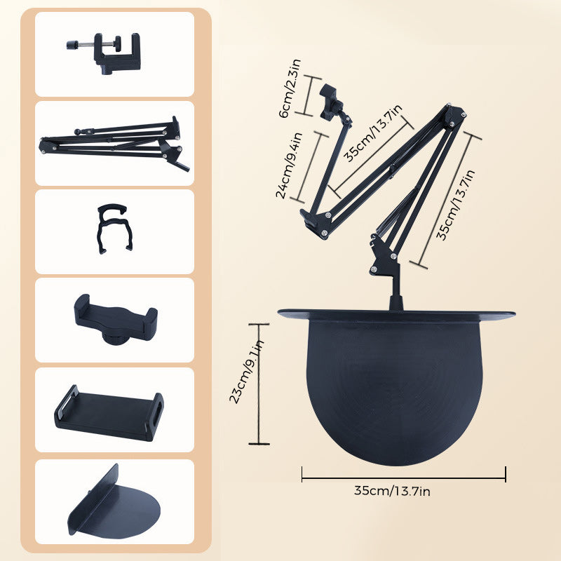 Versteckter Telefon-/Tablethalter am Bett