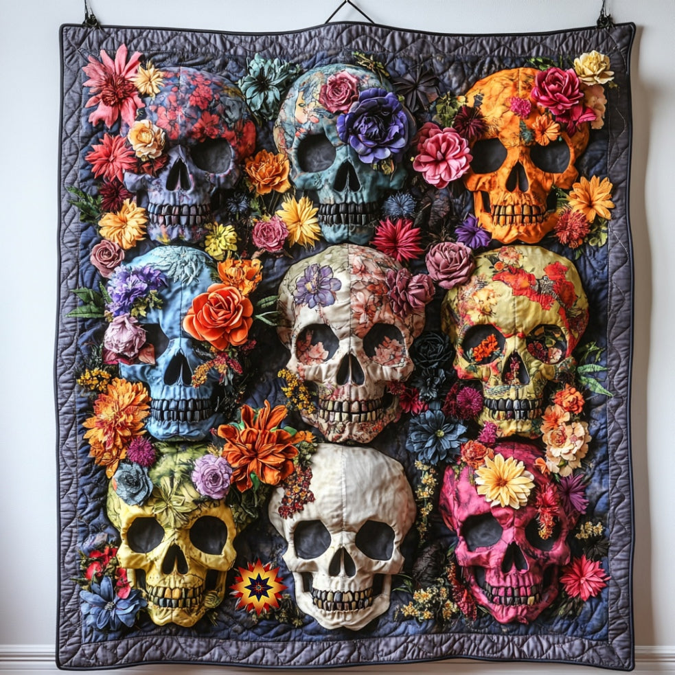 Skull Array Steppdecke