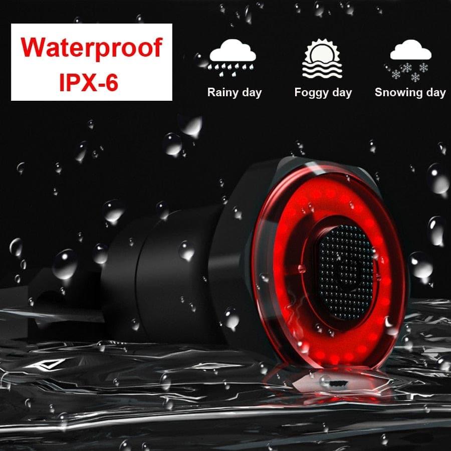Smart Fahrrad Rücklicht Auto Start/Stopp Bremsensensierung IPx6 Wasserdicht USB Aufladung Rad Tail Rücklicht Fahrrad LED Licht