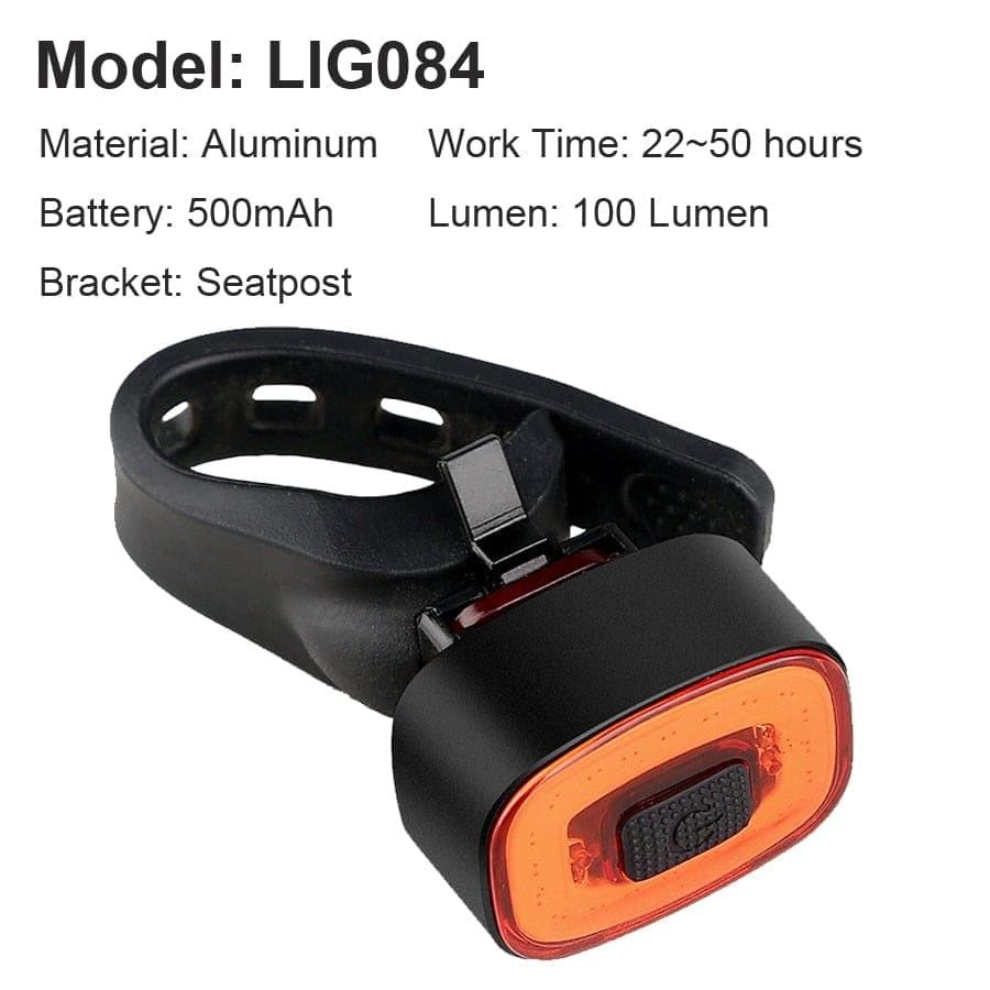 Smart Fahrrad Rücklicht Auto Start/Stopp Bremsensensierung IPx6 Wasserdicht USB Aufladung Rad Tail Rücklicht Fahrrad LED Licht